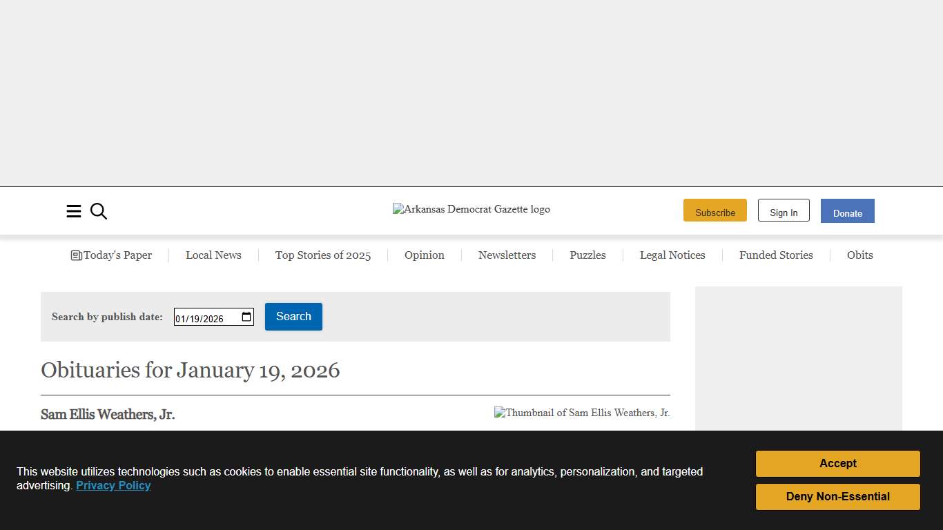 Obituaries | The Arkansas Democrat-Gazette - Arkansas' Best News Source